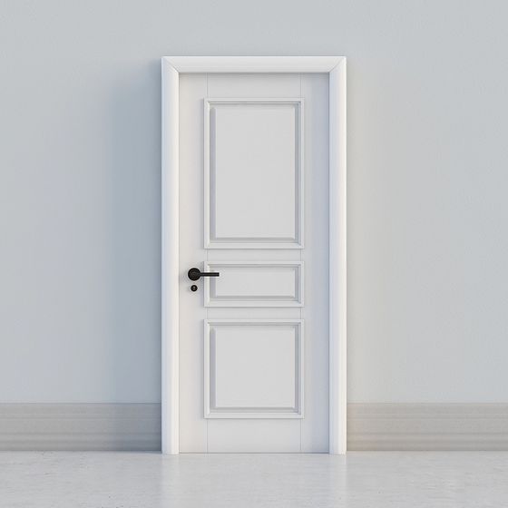 Elegant Low-Poly 3D Door Model Inspired by Classic European Design