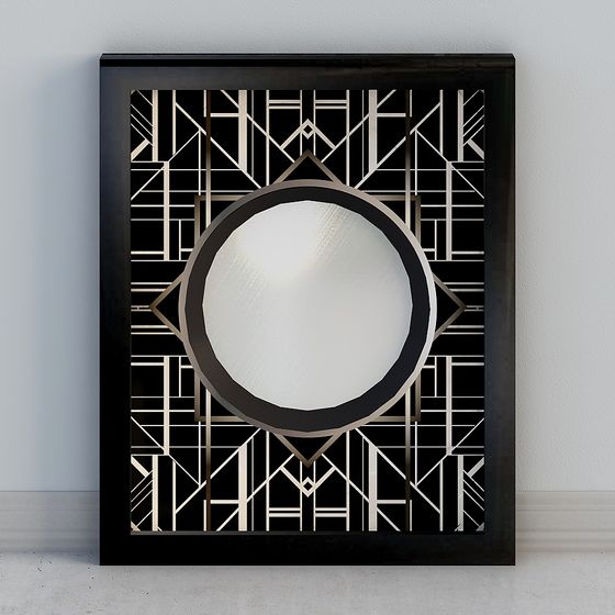 Art Deco Mirror 3D model
