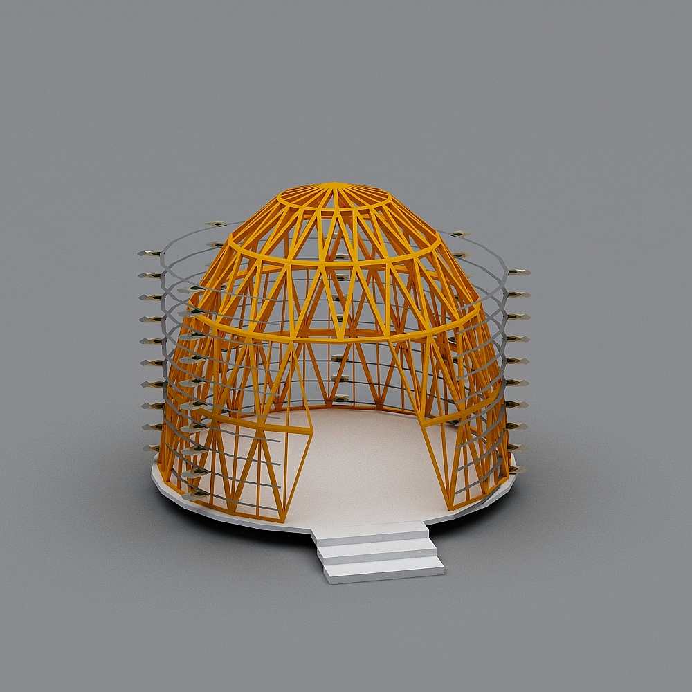 Geometric Dome 3D model - Innovative Minimalist Design