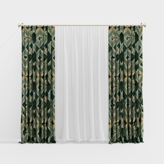 Vintage Curtain 3D model