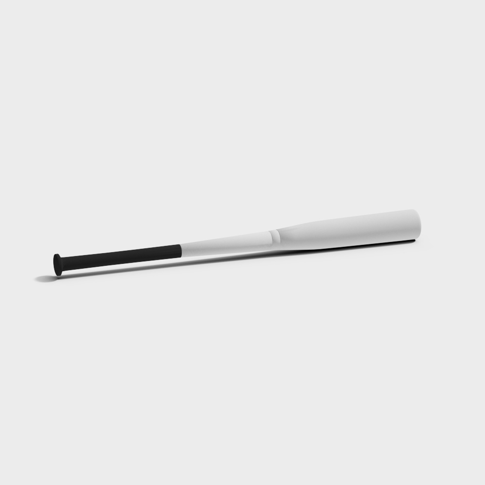 Stylish 3D Baseball Bat Model for Game Development