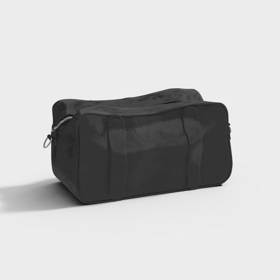 Stylish Low-Poly Luggage Bag 3D model