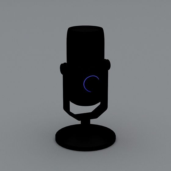 Stylish Broadcaster Microphone 3D model