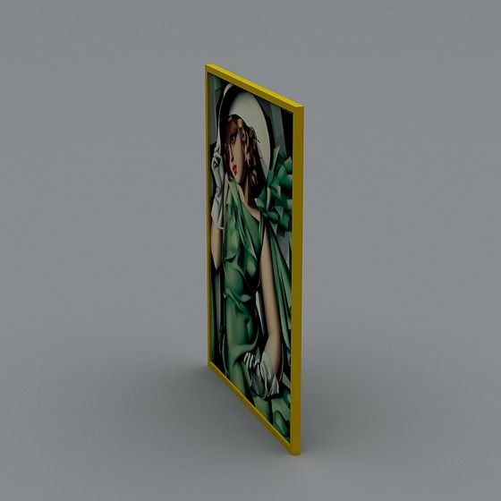 Retro Picture Frame 3D model