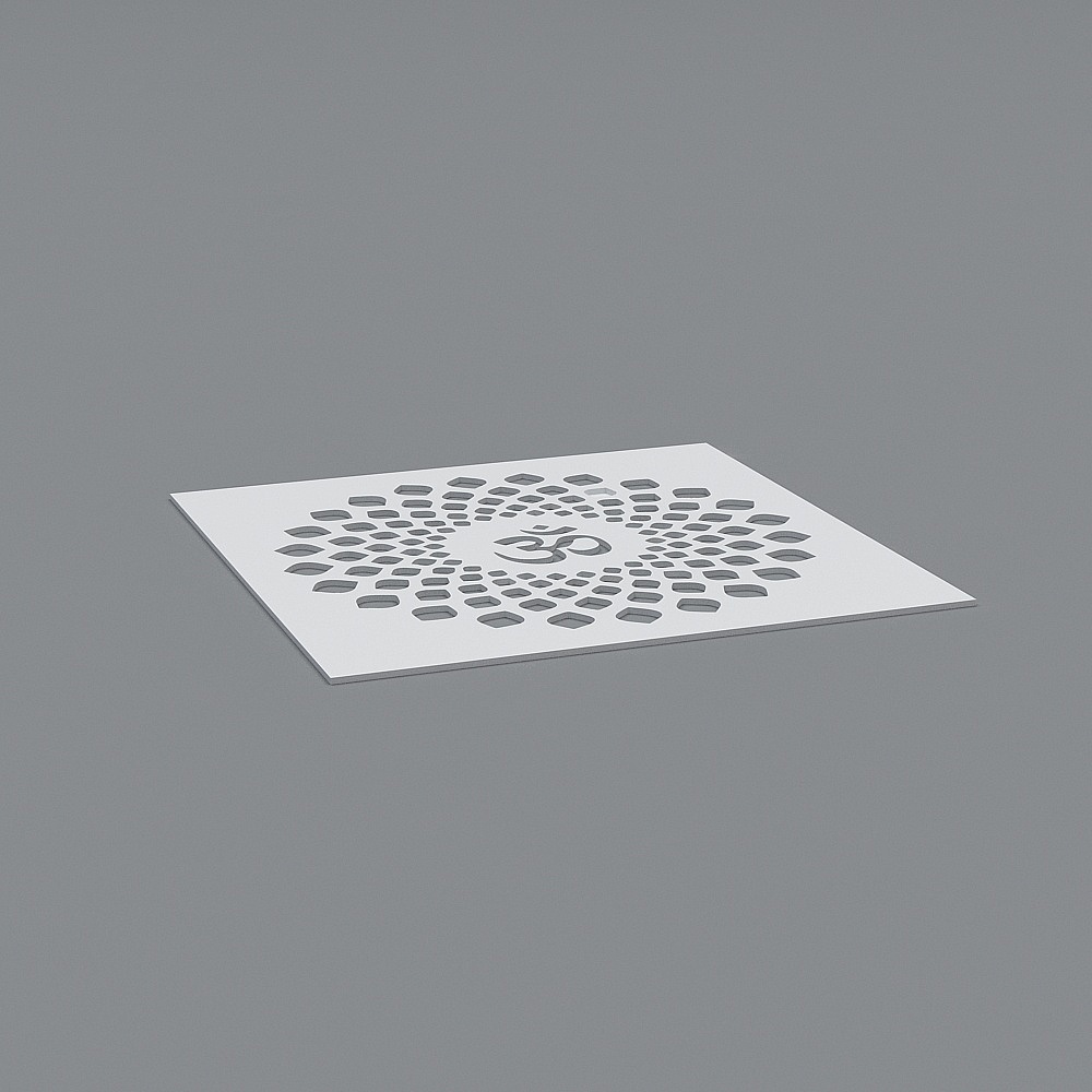 Om Symbol Floor Mat 3D model