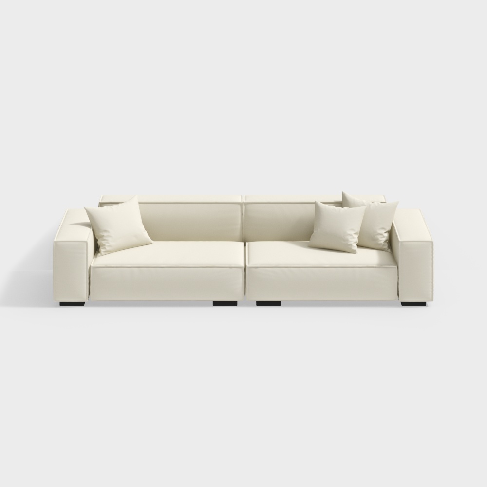 Youjiamiao with Italian minimalist Baxter tofu block sofa