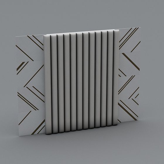 Contemporary Geometric Low-Poly 3D Model