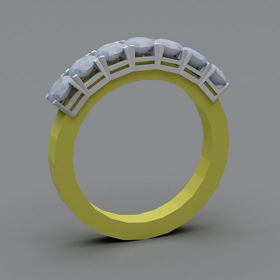 Modern Low-Poly Ring 3D model