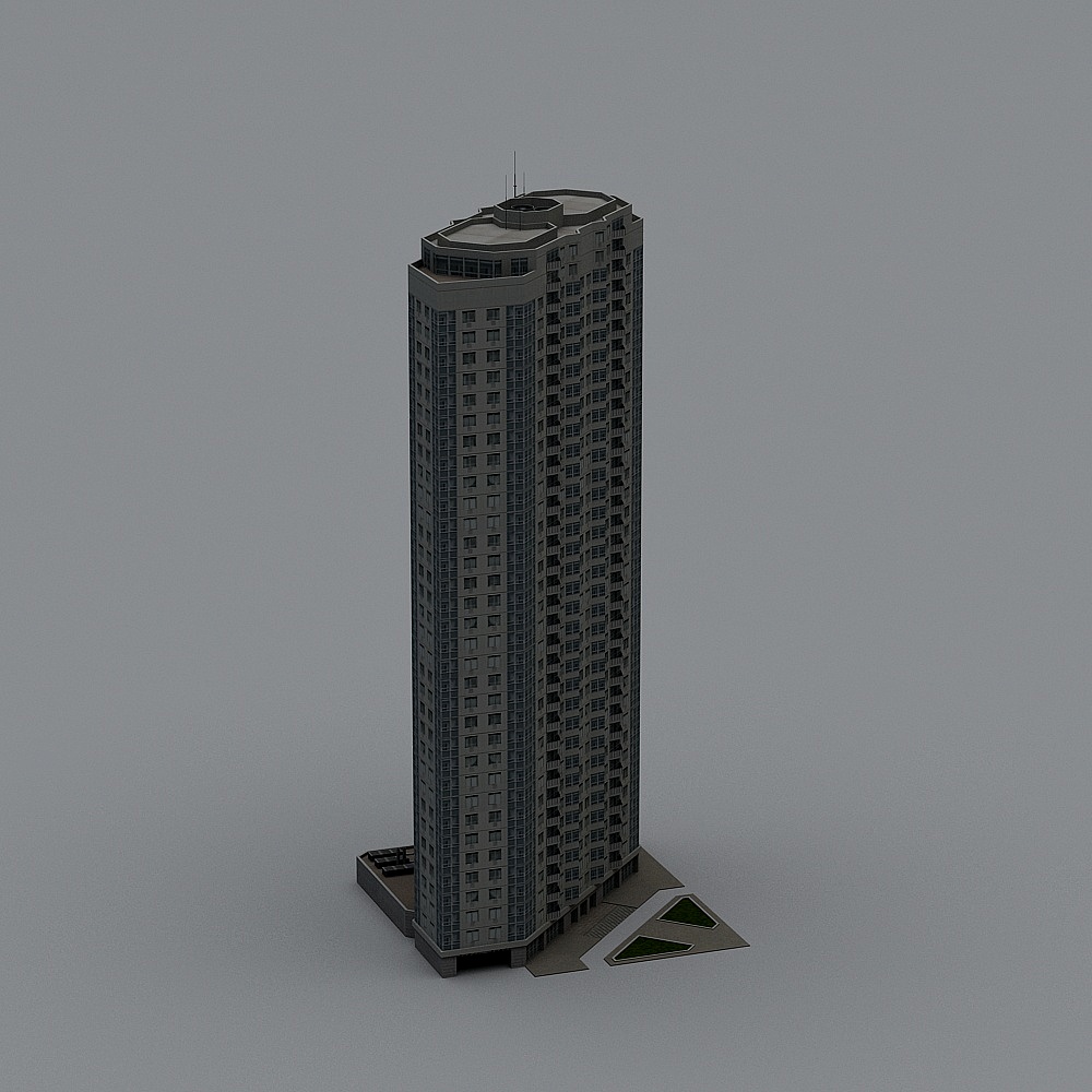 Urban Tower 3D Model