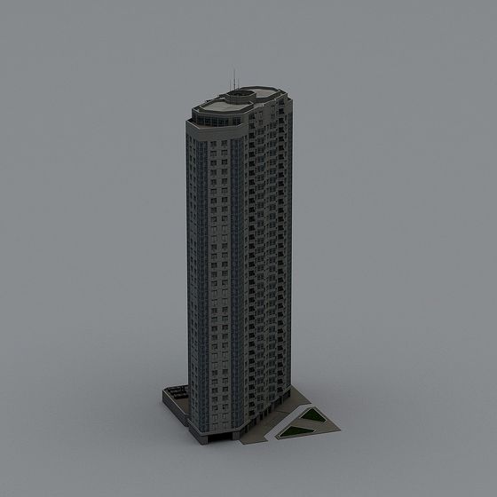Urban Tower 3D Model