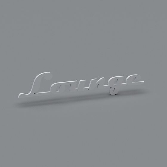 Elegant Lounge 3D model for Modern Design