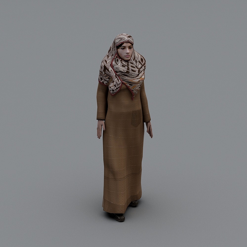 Urban Veil Low-Poly 3D Model