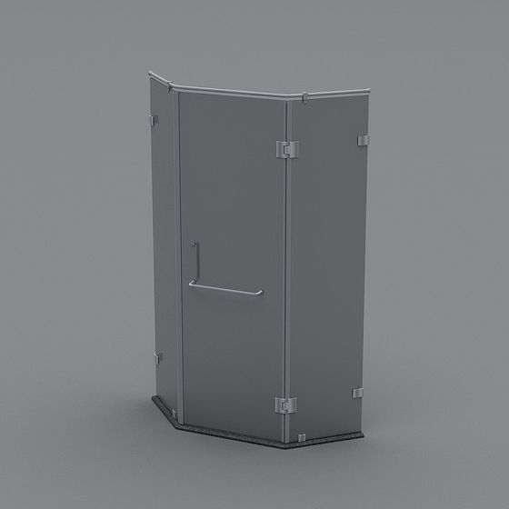 Industrial Style Storage Cabinet 3D model