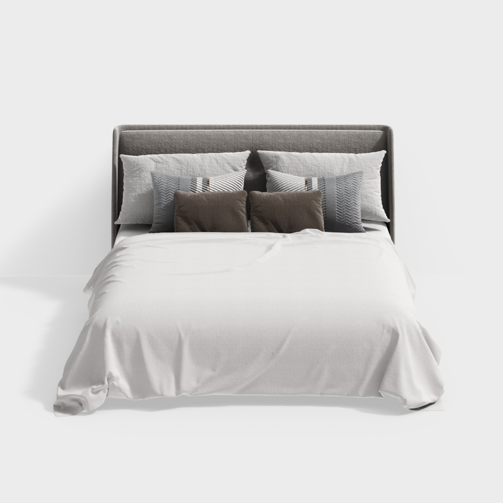 Neo-Chinese Double Bed