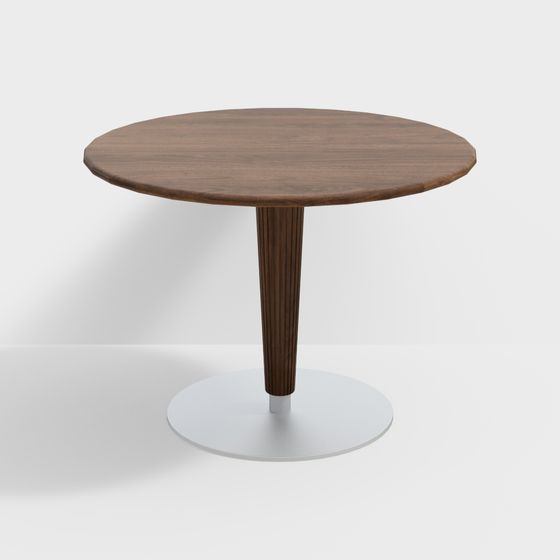 Table ronde Raining de Fanwu Furniture-1100-Noyer noir