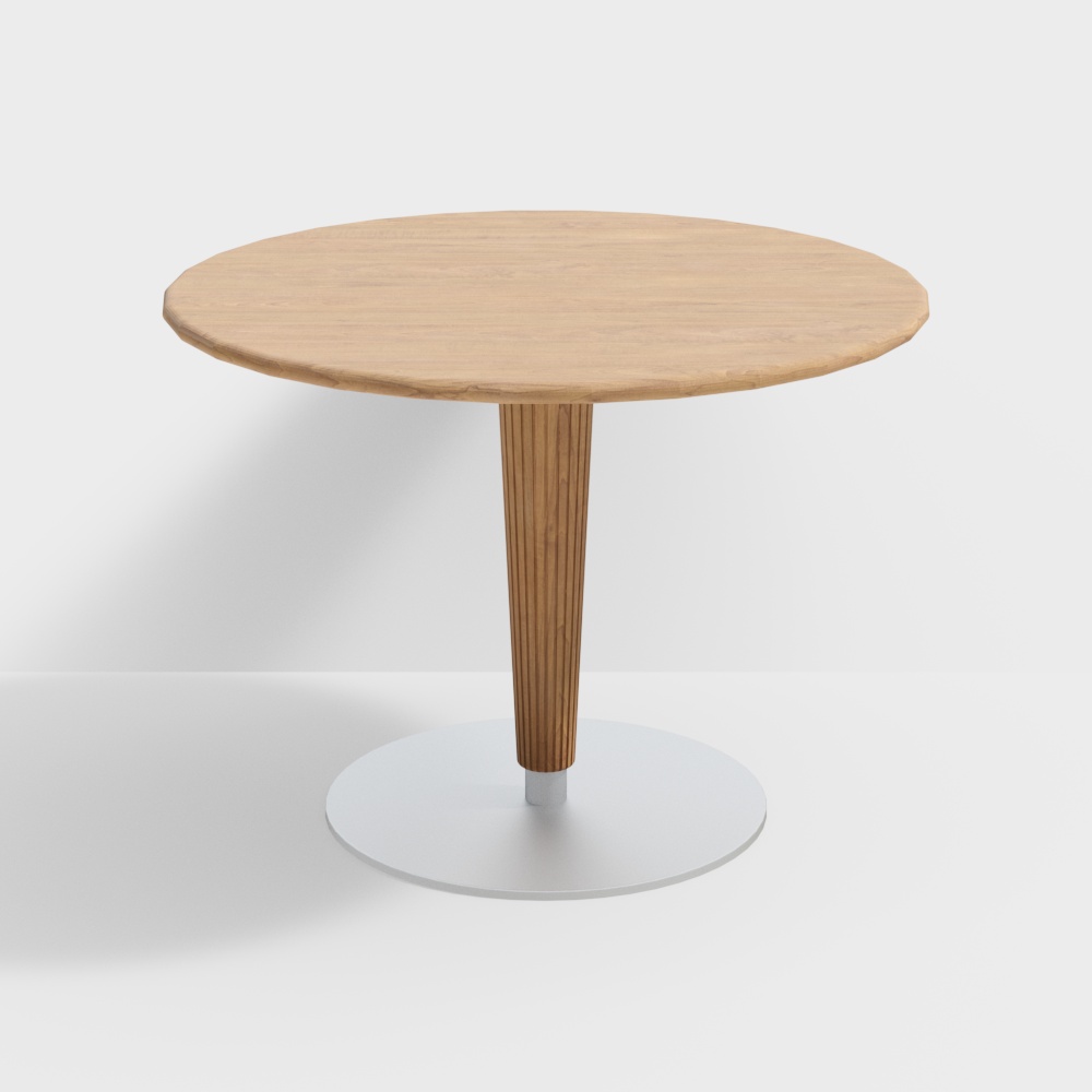 Table ronde Raining de Fanwu Furniture-1100-Bois de cerisier