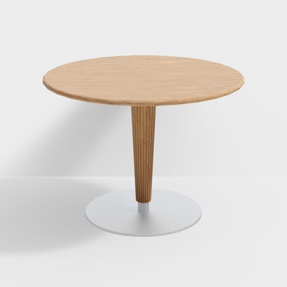 Fanwu Furniture Raining Round Table 3D Model in Brown