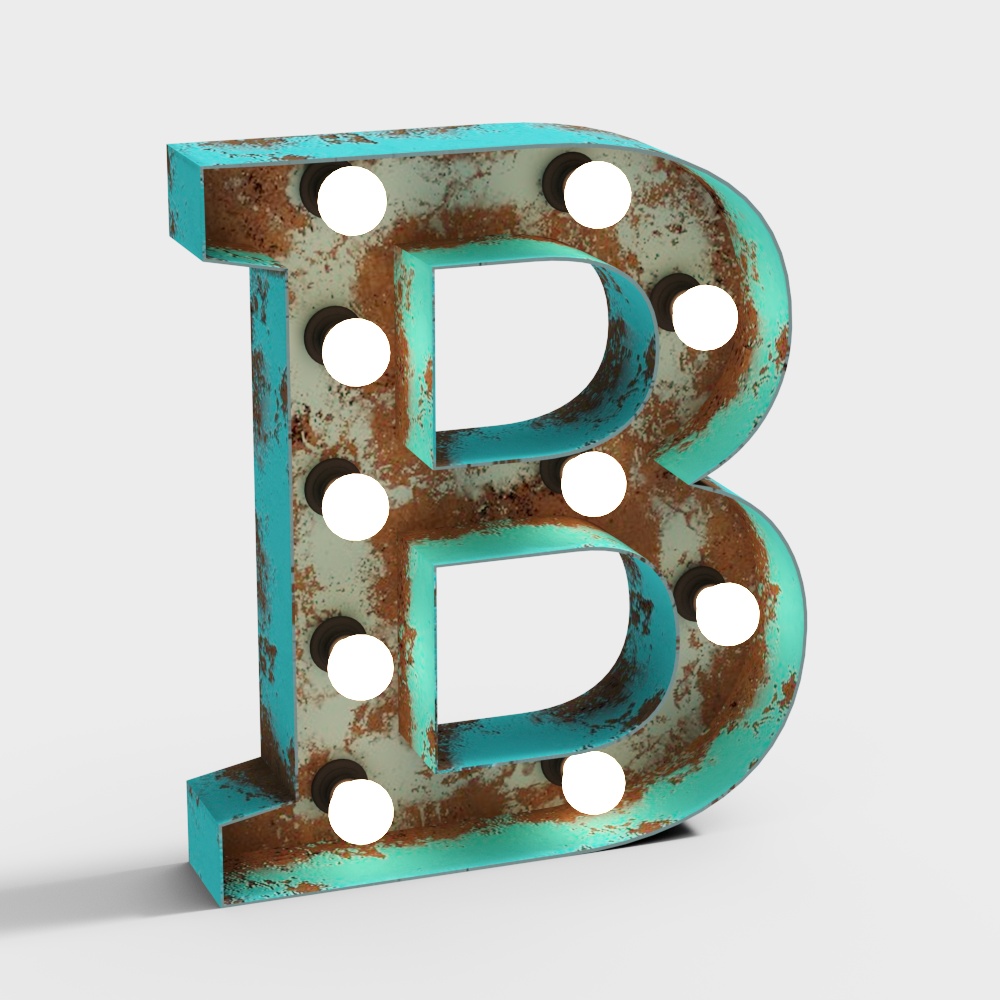 Industrial style text B