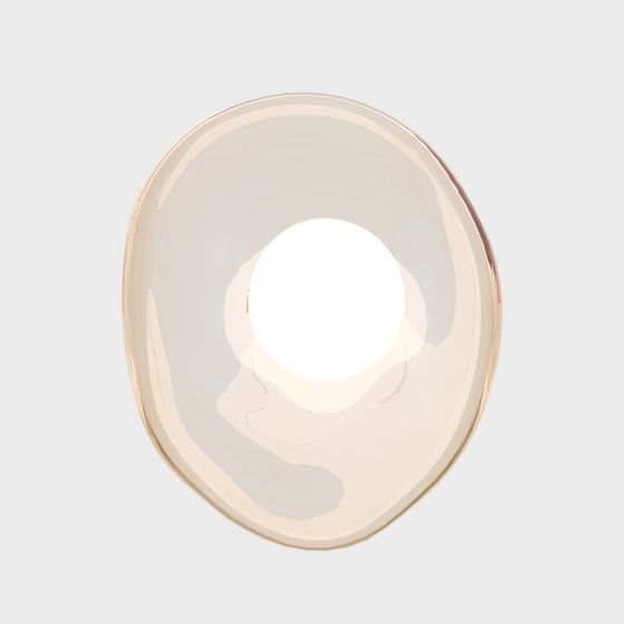 Elegant Low-Poly Rounded Ceiling Lamp 3D model