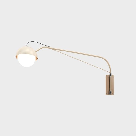 Elegant Low-Poly Wall Lamp 3D model