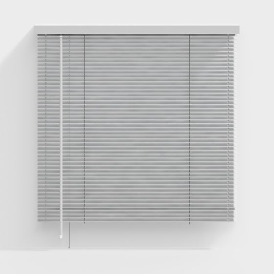 Stylish Gray Blinds 3D model for Modern Interiors