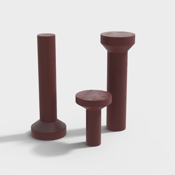 Elegant Geometric Cylinder 3D model