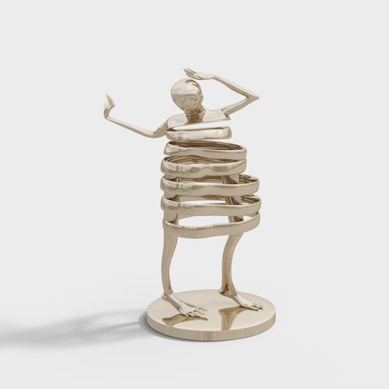 Twisted Human 3D model for Creative Projects