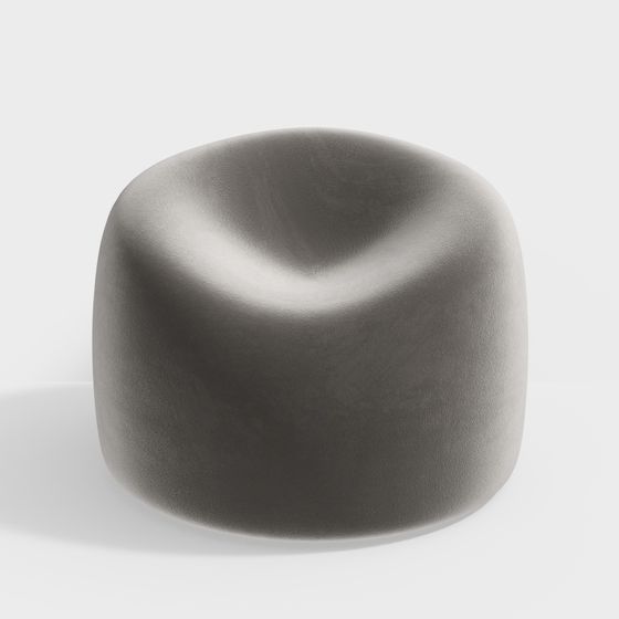 Streamlined Sofa 3D model for Modern Interiors