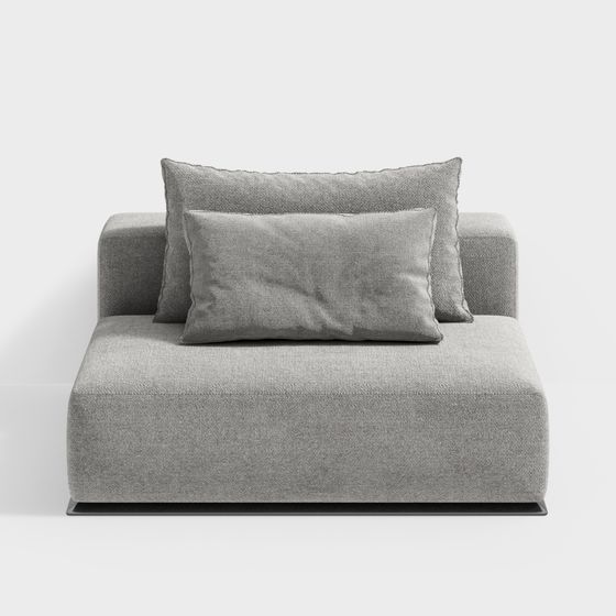 Low-Polygon Modern Sofa 3D model