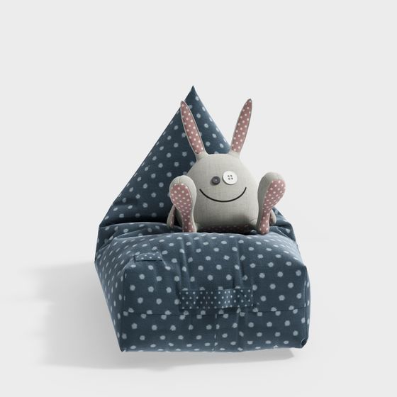 Cute Bunny Chair 3D model