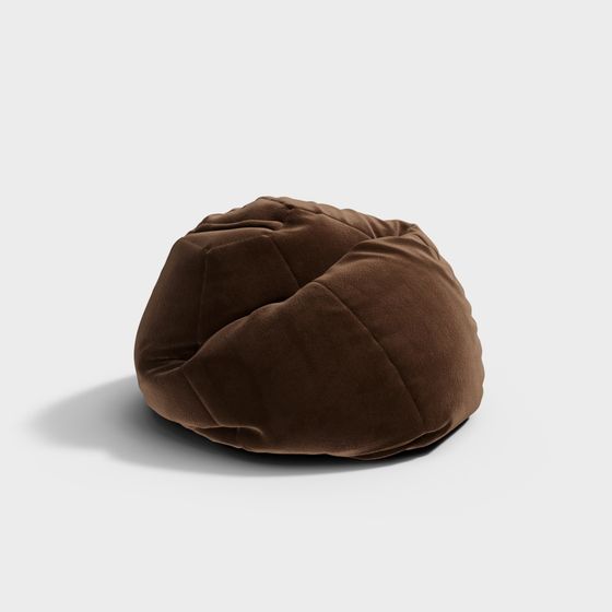 Stylish Low-Poly Bean Bag Chair 3D model