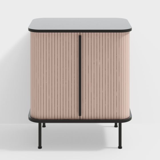 Urban Alley Side Cabinet 3D model for Modern Interiors