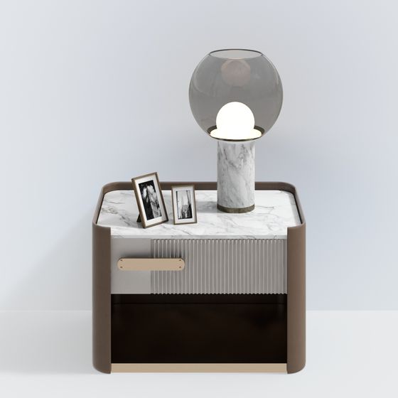 Elegant Minimalist Side Table 3D model