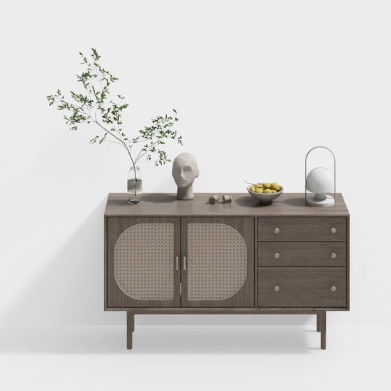 Mid-Century Sideboard 3D model