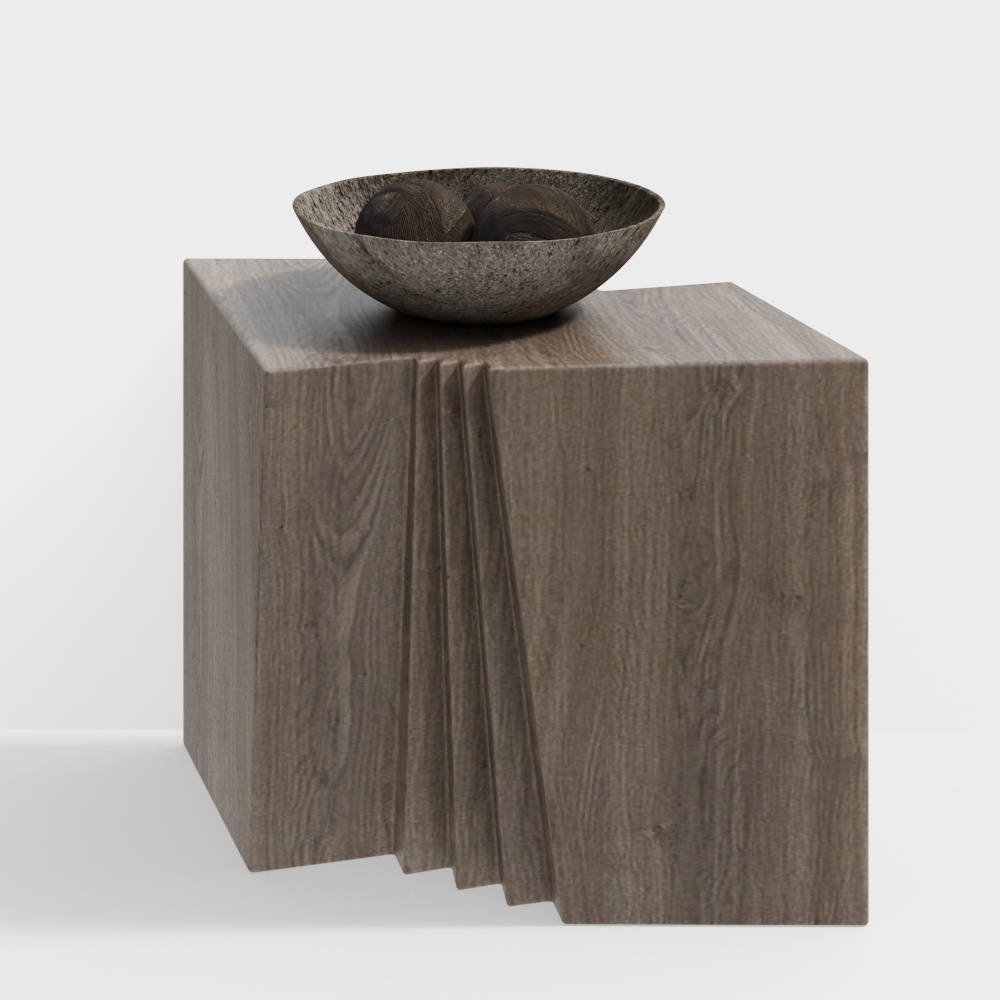 Приставной столик в стиле вааби-саби