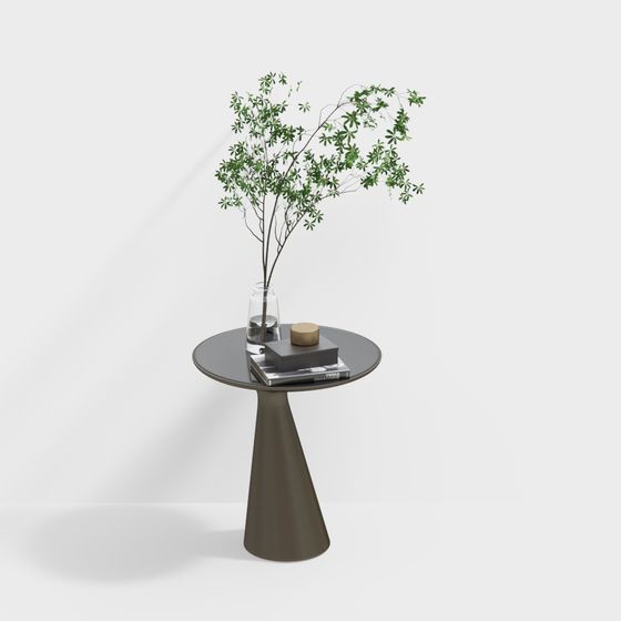 Single Green Side Table 3D Model