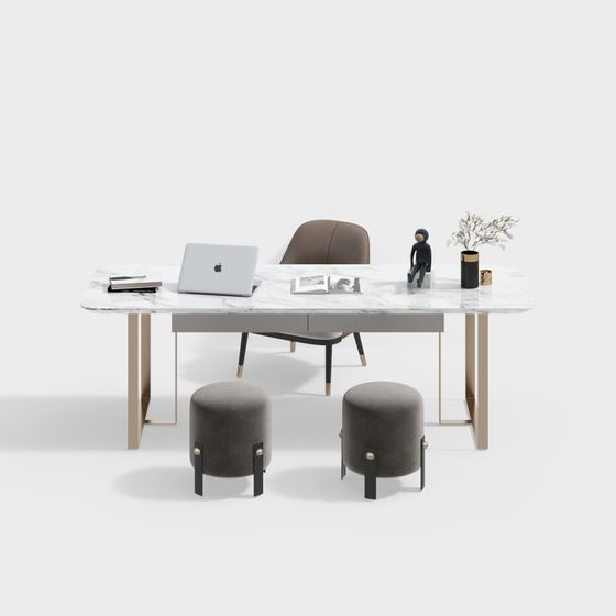 Urban Office Desk 3D model
