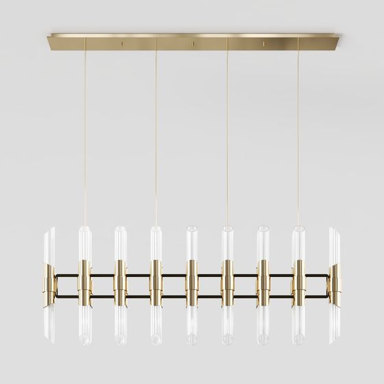 Elegant Modern Chandelier 3D model