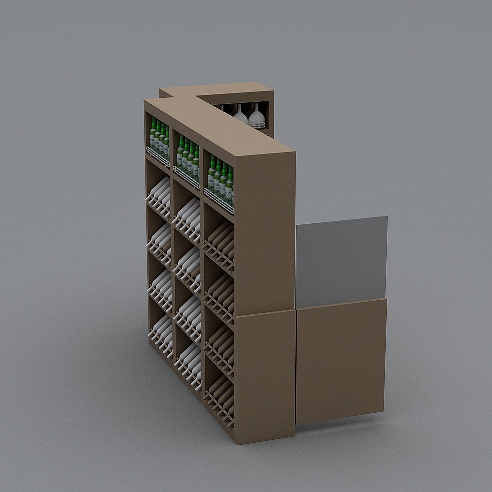Urban Wine Cabinet 3D model