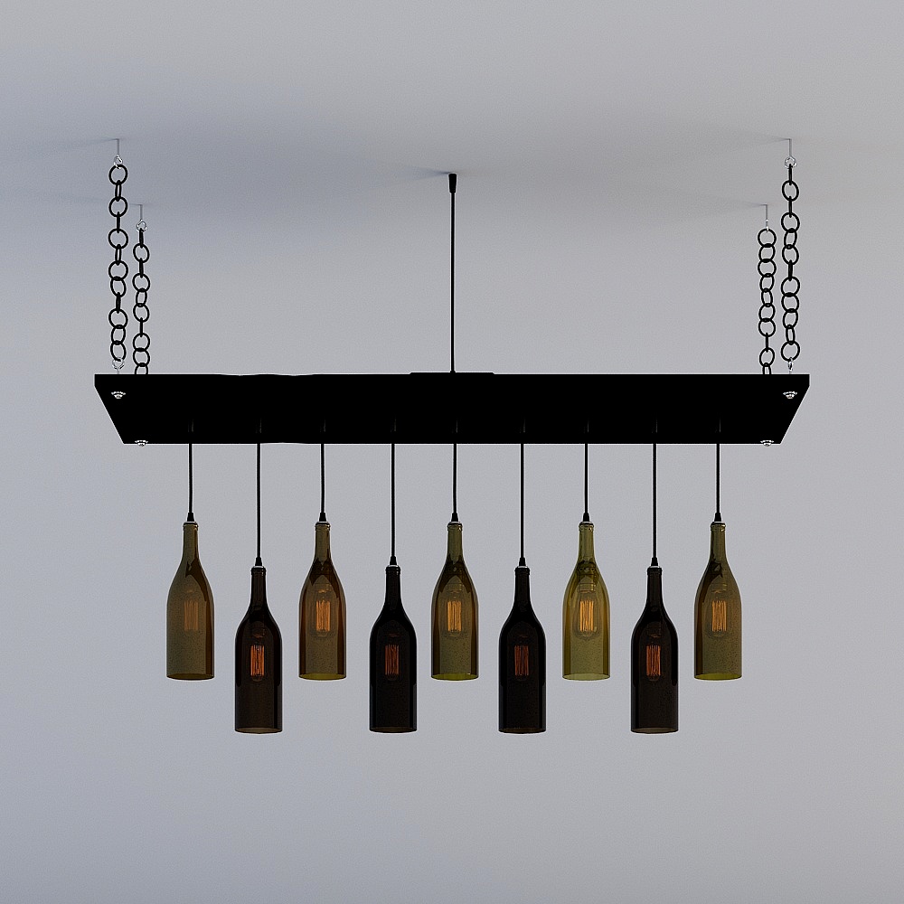 Светильник Industrial Lightworks из бутылок