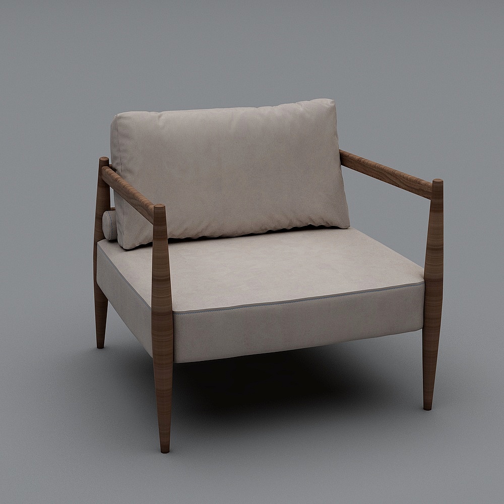 Cozy Lounge Chair 3D model
