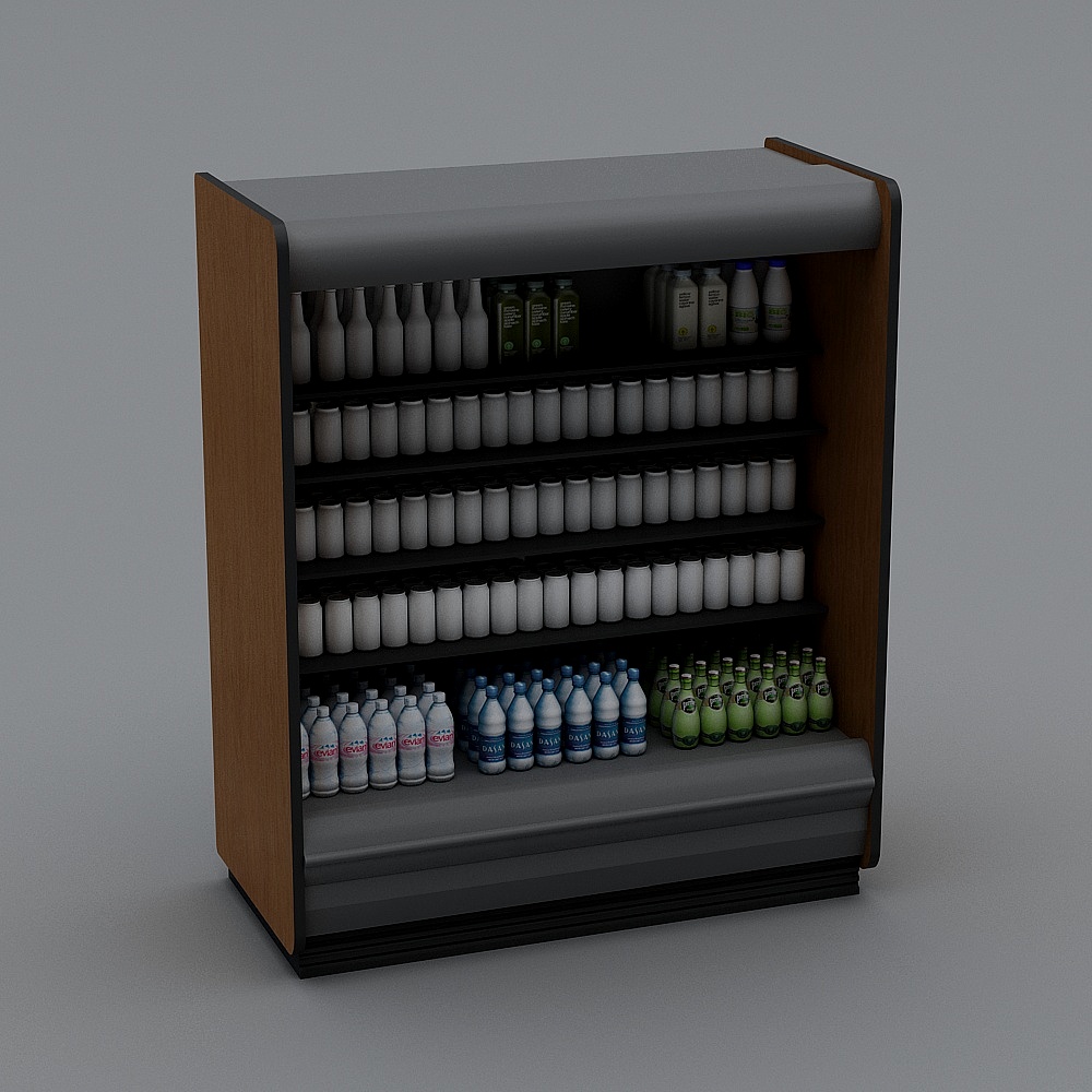 Stylish Realistic 3D Shelf Model for Creative Projects