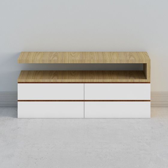 Modern Floating TV Cabinet 3D model