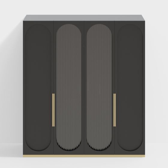 Art Deco Wardrobe 3D Model