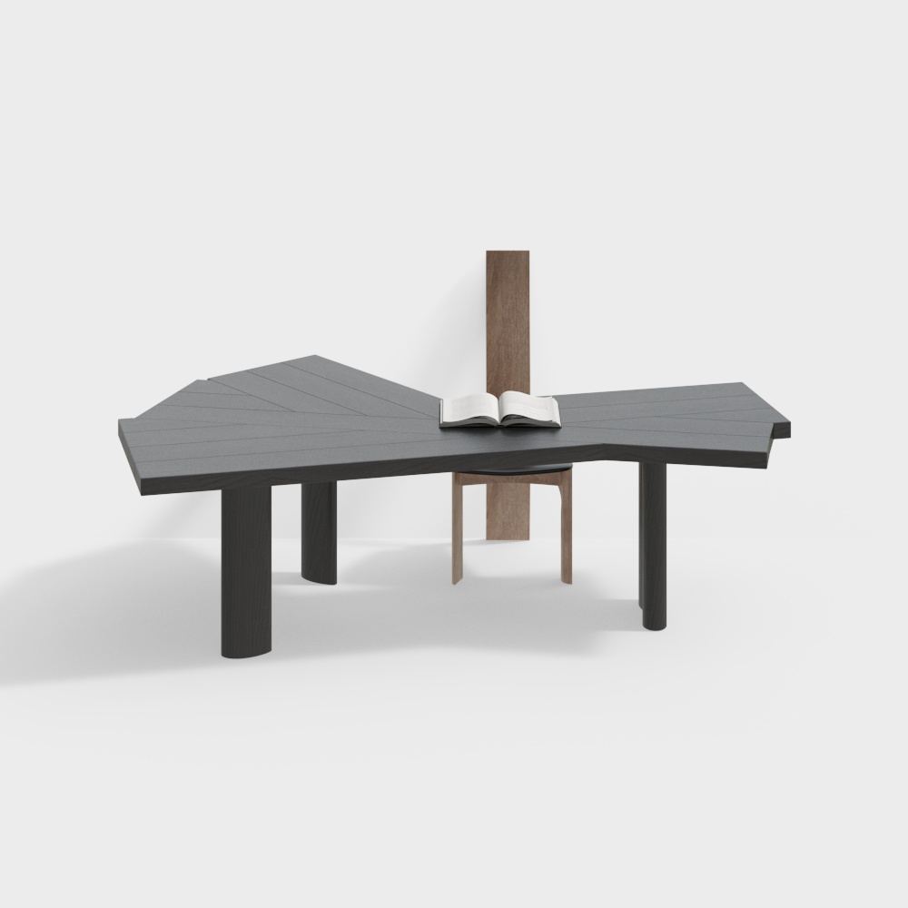 Poliform Wabi-Sabi Style Desk and Chair Set