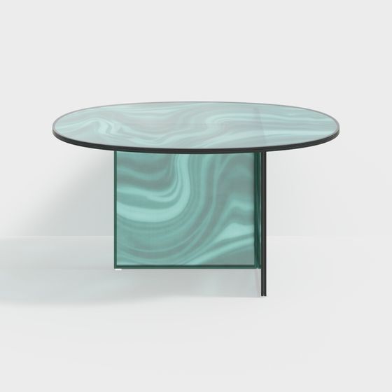 Flowing Round Table 3D model