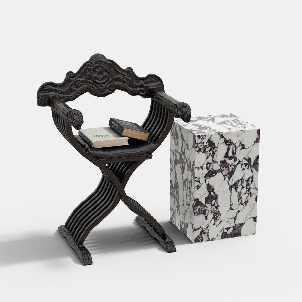 Combinaison de chaise de loisirs de style médiéval français