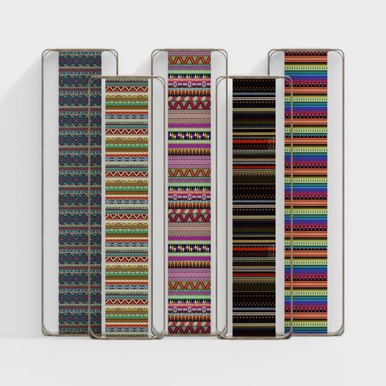 Aztec Patterns Collection 3D model for Creative Projects