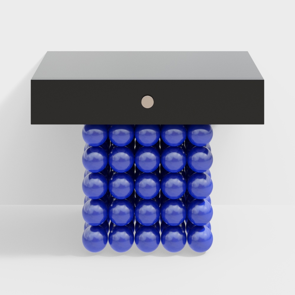 Spherical Base Side Table 3D Model – Modern Elegance Design