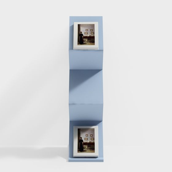 Post Modern Bookshelf in Gray